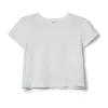Adine Cropped Tee in White