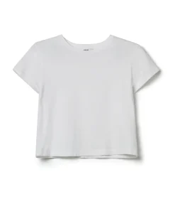 Adine Cropped Tee in White