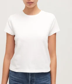 Adine Cropped Tee in White