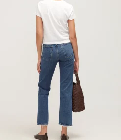 Adine Cropped Tee in White
