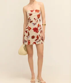 Alba Mini Dress in Cactus Bloom Sand
