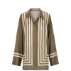 Allora Shirt in Moss Stripe