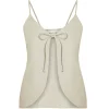 Almendra Linen Tie Top in Flax