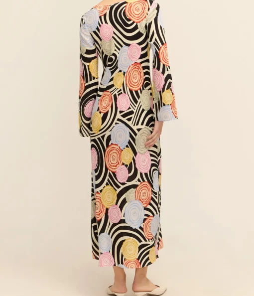 Alondra Long Sleeve Dress in Whirlpool Floral