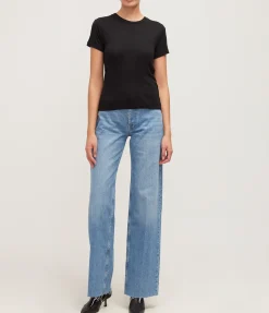 Amani Tee in Black Cashmere Blend