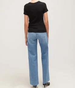 Amani Tee in Black Cashmere Blend