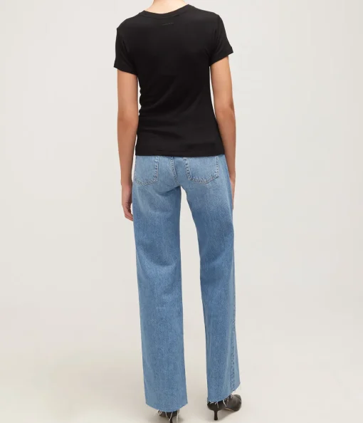 Amani Tee in Black Cashmere Blend