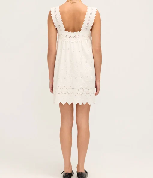 Amelia Mini Dress in Vintage White