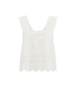 Amelia Top in Vintage White