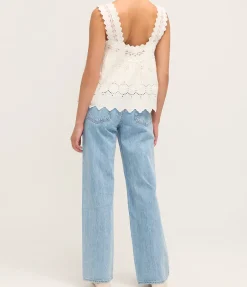 Amelia Top in Vintage White