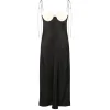 Amur Midi Dress in Black and White