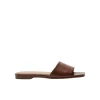 Anna Nappa Sandal in Leather Brown