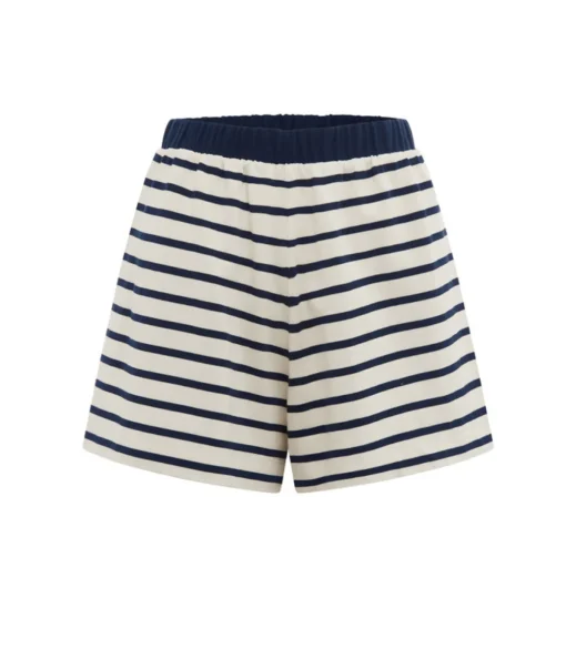 Archie Short in Navy and Cream Stripe