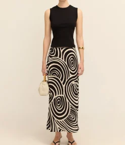 Ardith Skirt in Whirlpool Mono