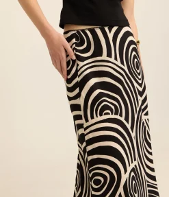 Ardith Skirt in Whirlpool Mono