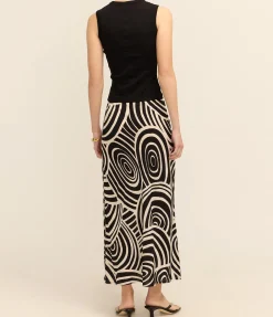 Ardith Skirt in Whirlpool Mono