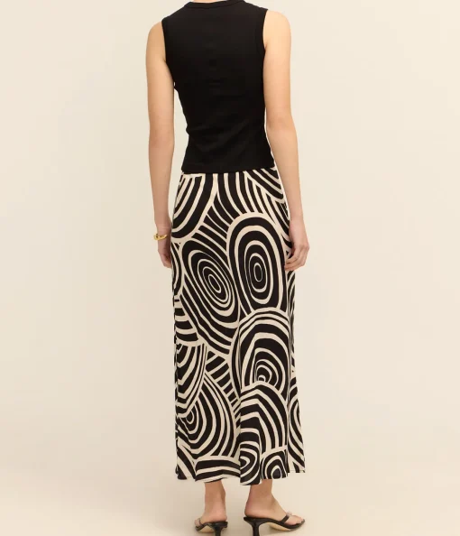 Ardith Skirt in Whirlpool Mono