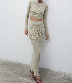Aria Skirt in Sand