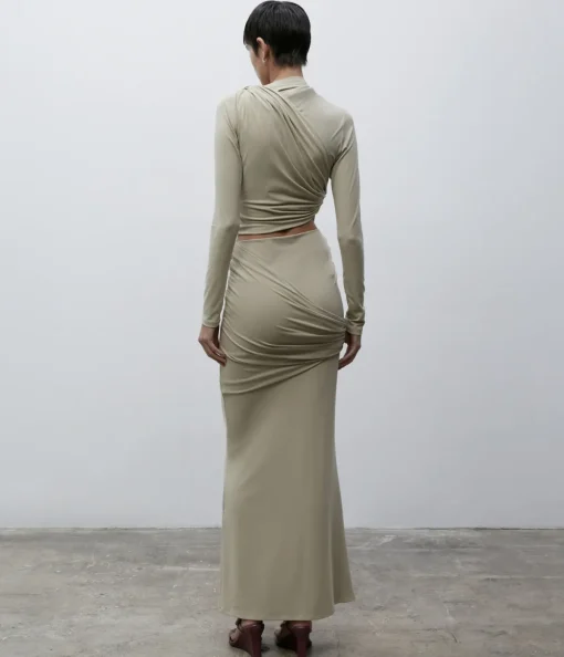 Aria Skirt in Sand