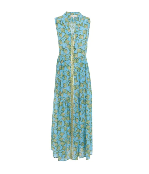 Arya Sleeveless Maxi Dress in Elm Sky