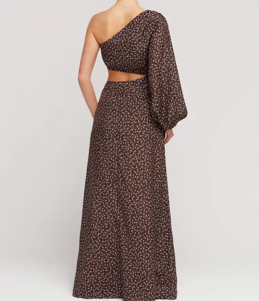Asymmetric Maxi Dress in Everlasting