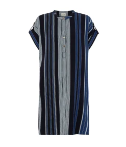 Athena Tunic Dress in Delos Stripe