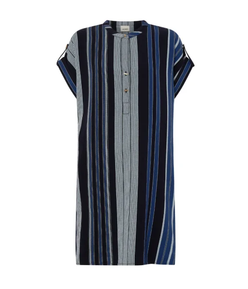 Athena Tunic Dress in Delos Stripe