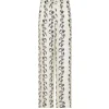 Aurelia Silk Trouser in Ecru Vine