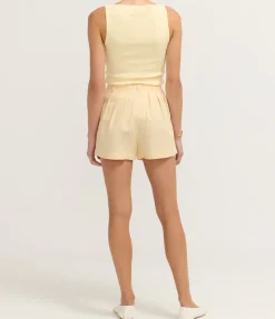 Axel Boat Singlet in Butter Yellow