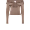 Axel Off Shoulder Top in Concrete