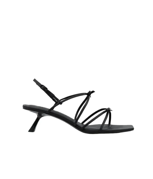 Ballet Strappy Mule in Black