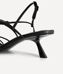Ballet Strappy Mule in Black