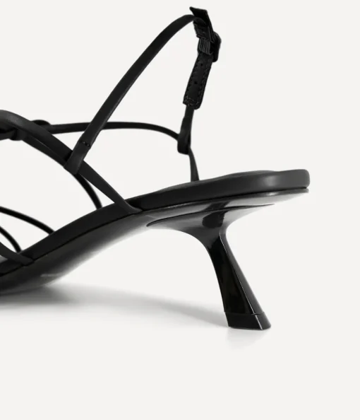 Ballet Strappy Mule in Black