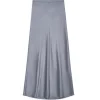Bar Silk Skirt in Grey
