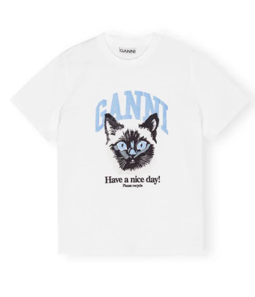 Basic Jersey Cat Relaxed T-shirt