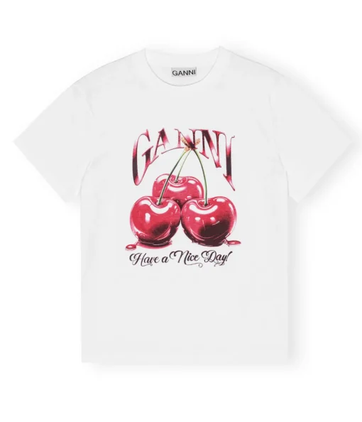 Basic Jersey Cherry Relaxed T-shirt