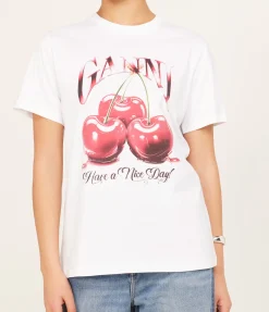 Basic Jersey Cherry Relaxed T-shirt
