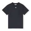 Basic Jersey Rhinestone Relaxed T-shirt in Phantom