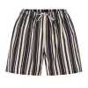 Beau Silk Blend Short in Cinque Stripe