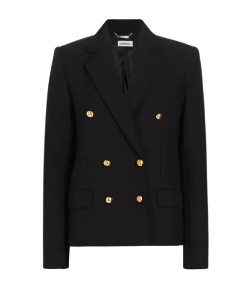 Becky Double Breasted Blazer in Black