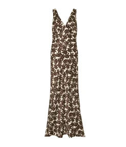 Benita Silk Dress in Botanica