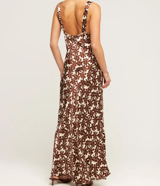 Benita Silk Dress in Botanica