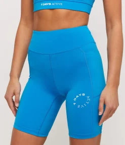 Bike Shorts in Indigo Bunting