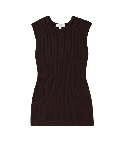 Binx Tank in Burgundy Brown
