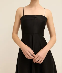 Bormio Flared Dress in Black