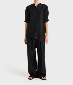 Bormio Short Sleeve Shirt in Black