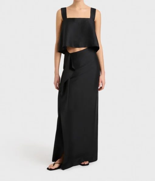 Bormio Tie Back Bodice in Black