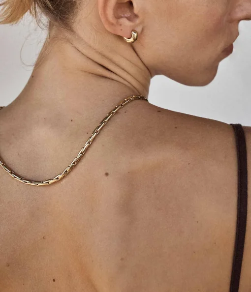 Boston Link Necklace in Gold