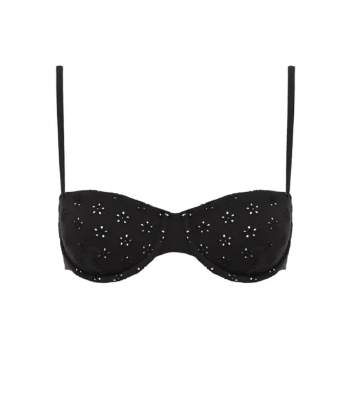 Broderie Balconette in Noir