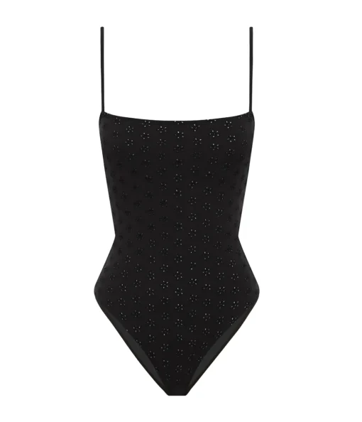 Broderie One Piece in Noir